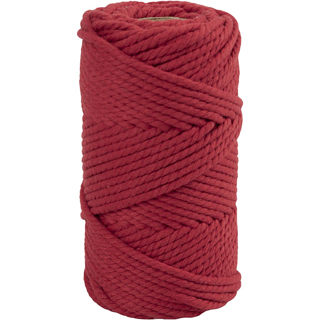 Creativ company macramé koord rood, 55m