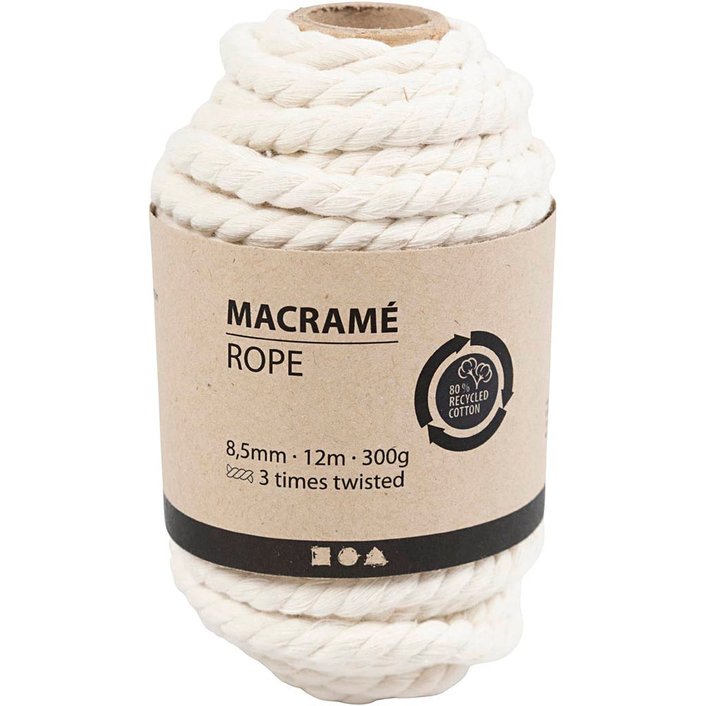 Creativ company macrametouw gebroken wit, 12m