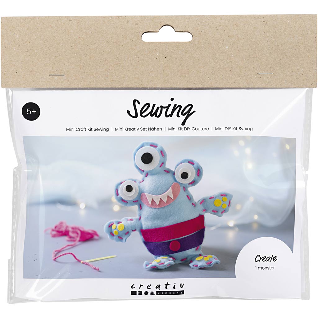 Creatief bedrijf mini hobbyset naaien viltmonster