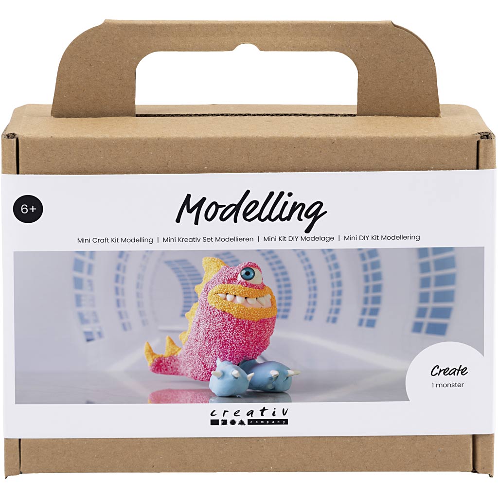 Https: www.cchobby.nl mini-hobbyset-boetseren-monster-freddy-neon-roze-1-doos