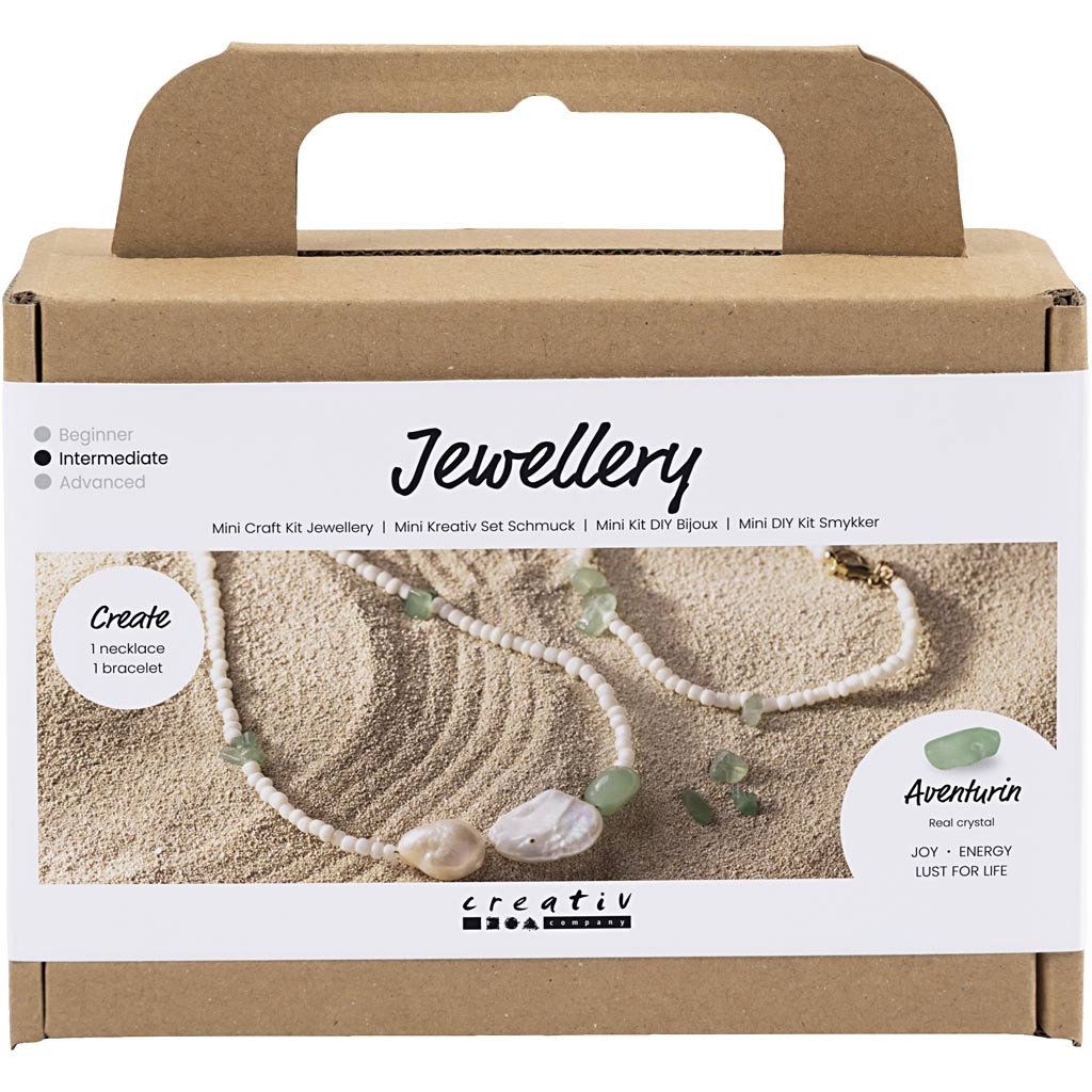 Https: www.cchobby.nl mini-hobbyset-sieraden-aventurijn-ketting-en-armband-1-doos
