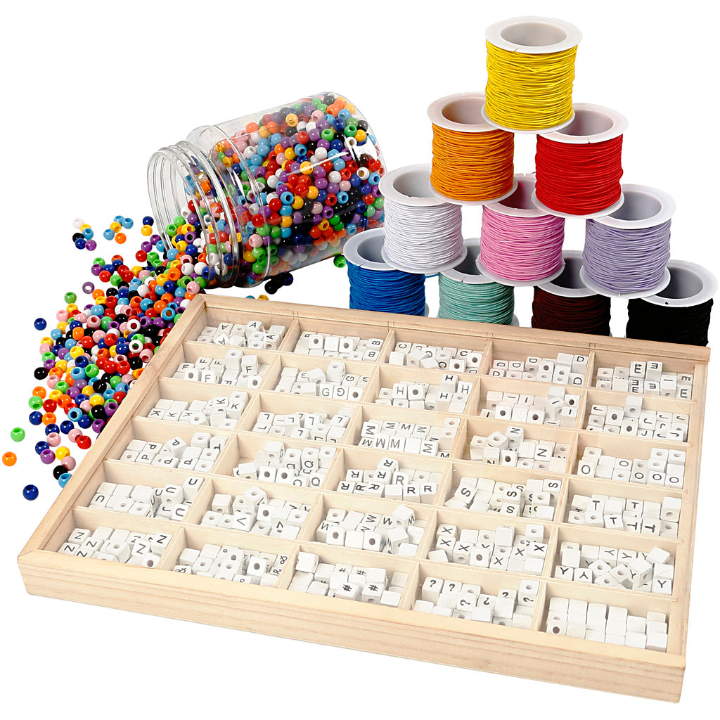 Creatieve bedrijfsletterkralen armbanden set maken