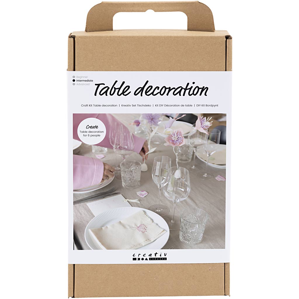 Creatief bedrijf hobbyset tafeldecoratie pastelkleuren