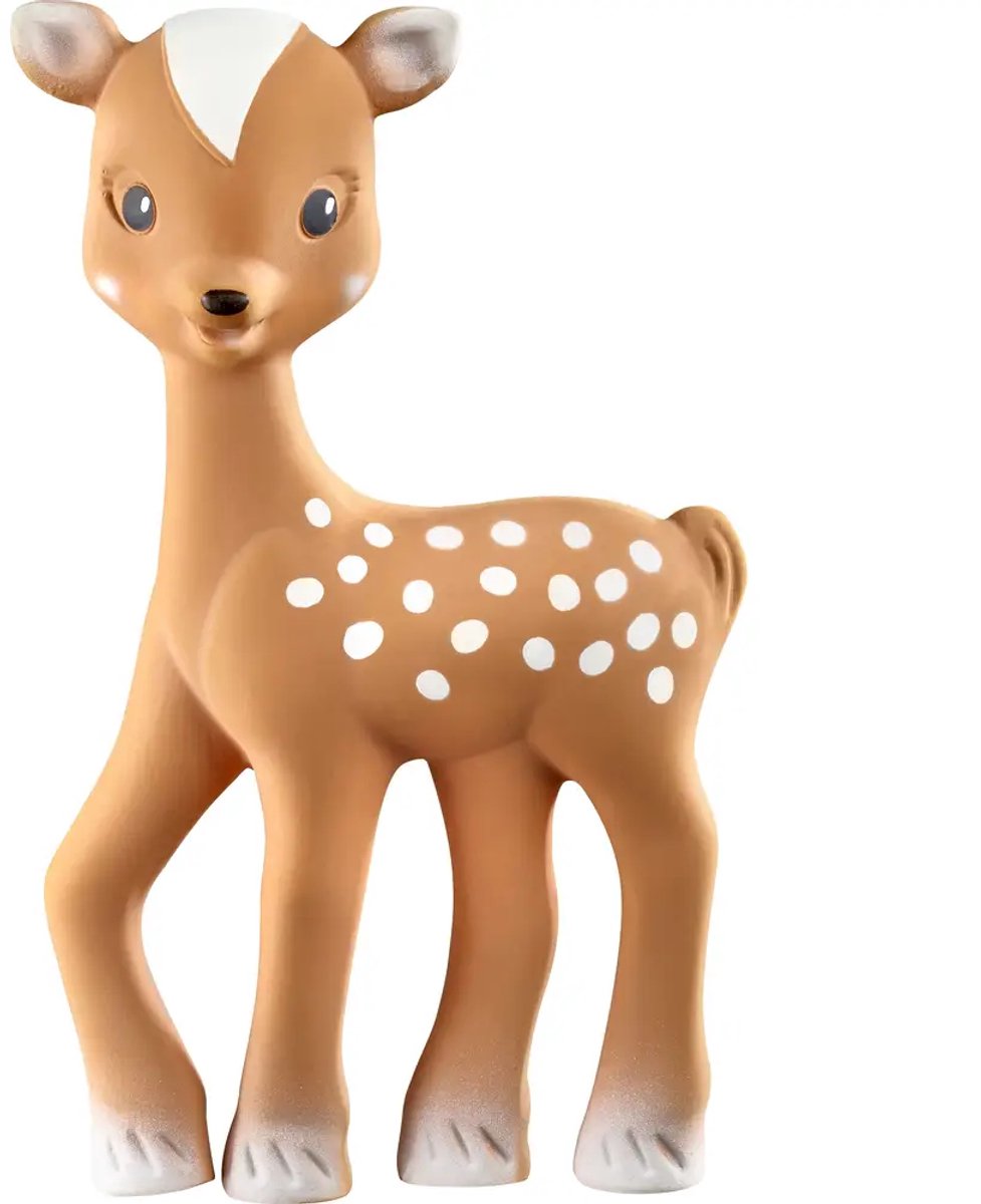 Sophie de giraf fanfan het hertje - bijtspeeltje - bijtspeelgoed - baby speelgoed - kraamcadeau - babyshower cadeau - 100% natuurlijk rubber - vanaf 0 maanden - 15.5x9x5 cm - bruin
