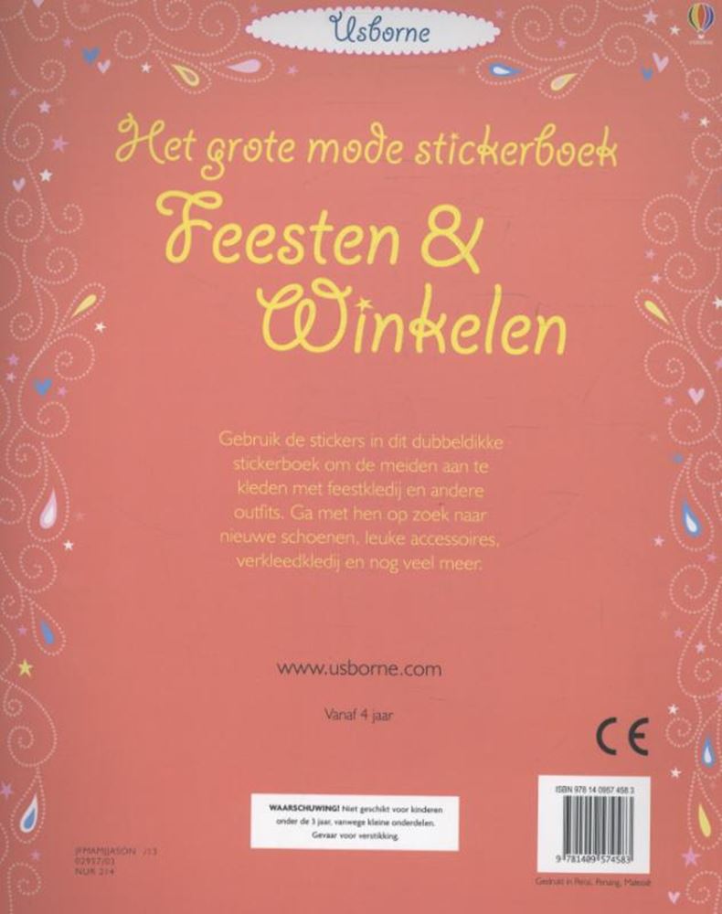 Grote mode stickerboek: feesten en winke