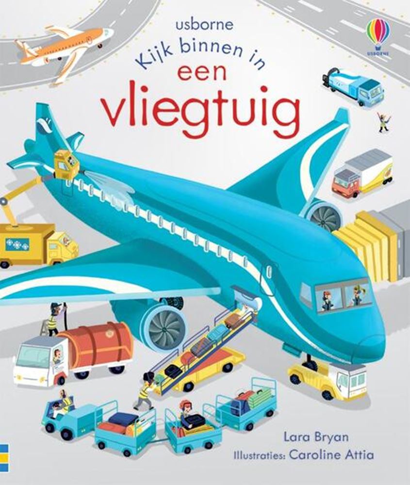 Wpg uitgevers kijk binnen in een vliegtuig. 3+