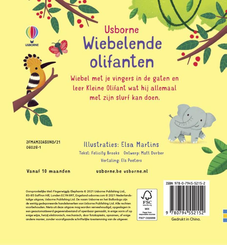 Wiebelende olifanten. 1+
