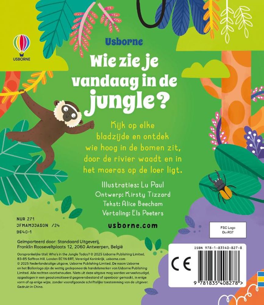 Kartonbwie zie je vandaag in de jungle?