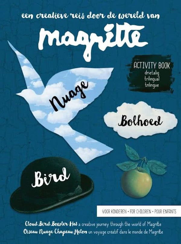 Magritte: vogel wolk bolhoed (pb). 8+