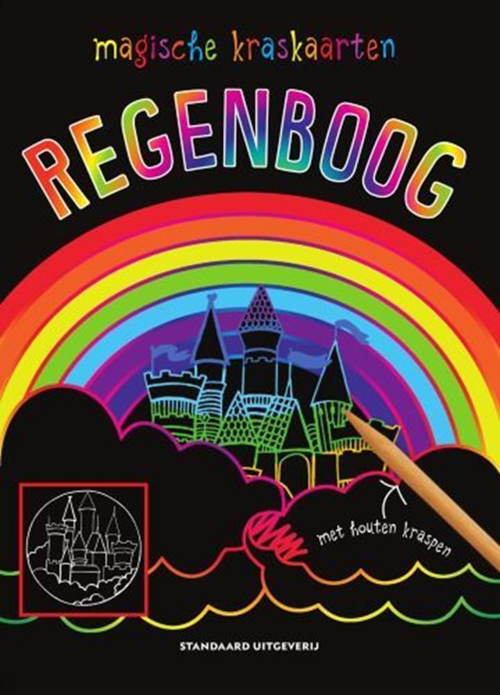 Kraskaarten regenboog. 5+