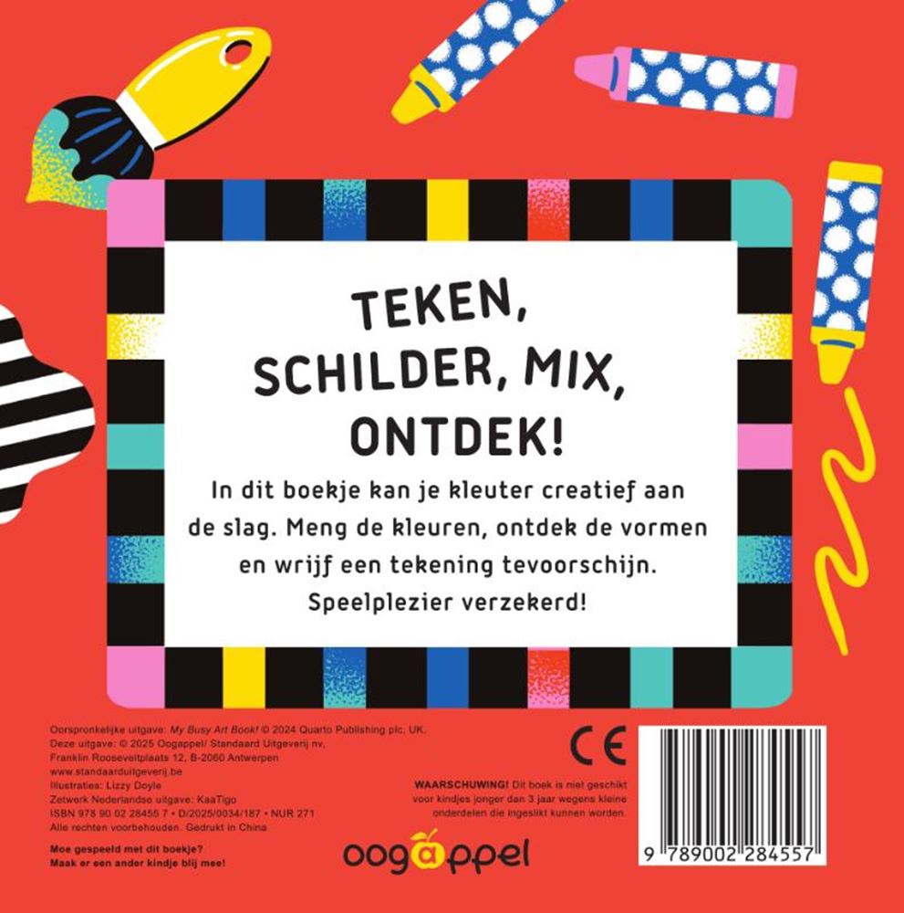 Kartonboek: ik maak kunst! 3+