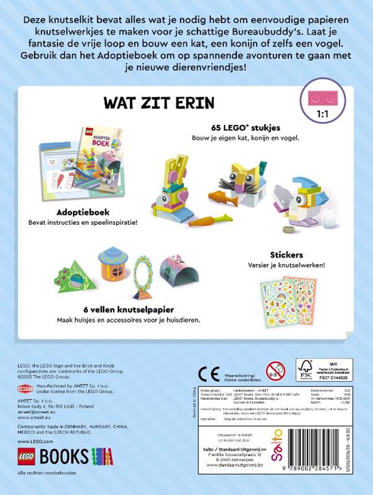 Lego bureau huisdieren