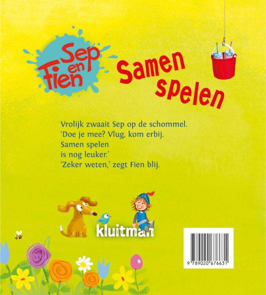 Sep en fien samen spelen. 4+