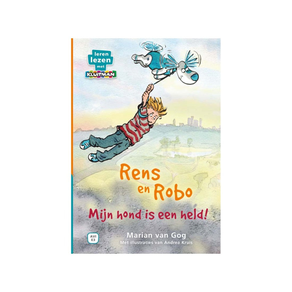 Basisboek avi e3 leren lezen met kluitman rens en robo mijn hond is een held