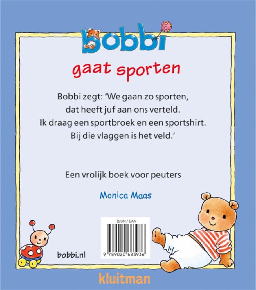 Kluitman bobbi gaat sporten hardcover- 32 pagina's