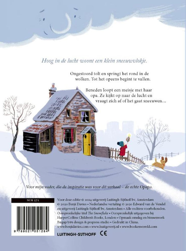 Het sneeuwvlokje. kartonboek. 3+