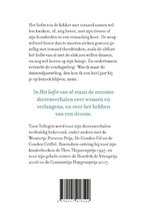 Toon tellegen: het liefst van al. cadeau