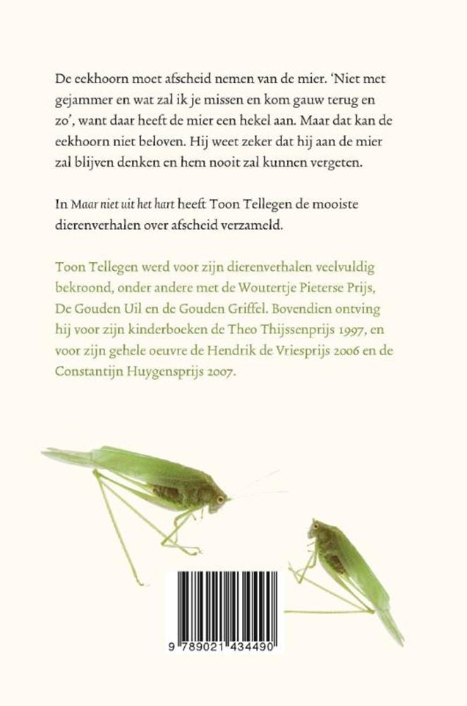 Toon tellegen: maar niet uit het hart. c