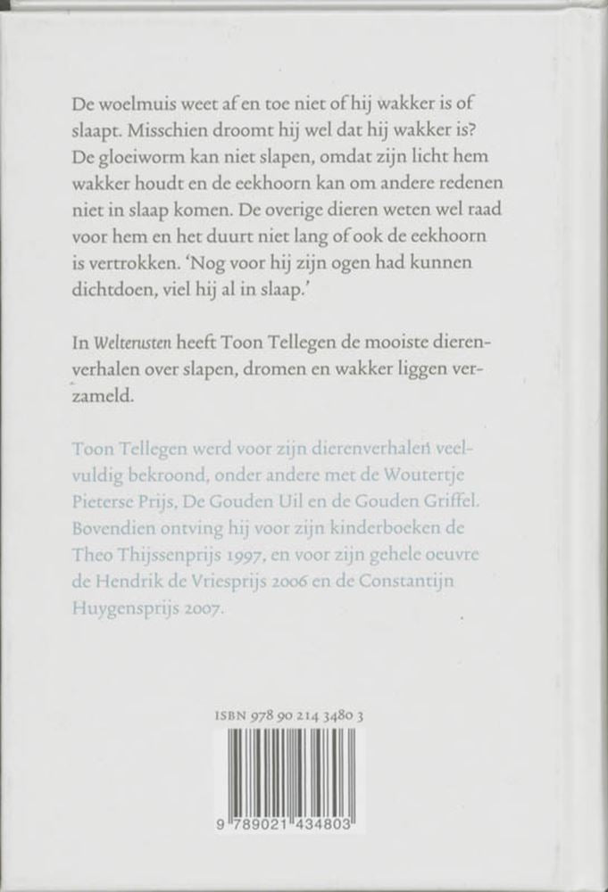 Toon tellegen: welterusten. cadeauboekje