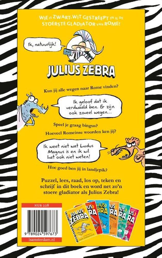 Julius zebra: hoe word ik een gladiato