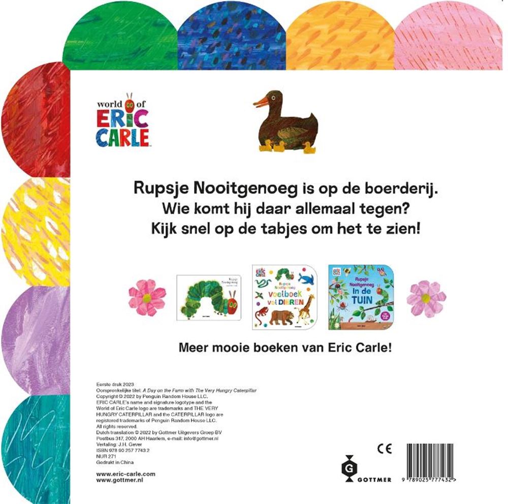 Gottmer uitgevers groep rupsje nooitgenoeg: een dagje op de boer