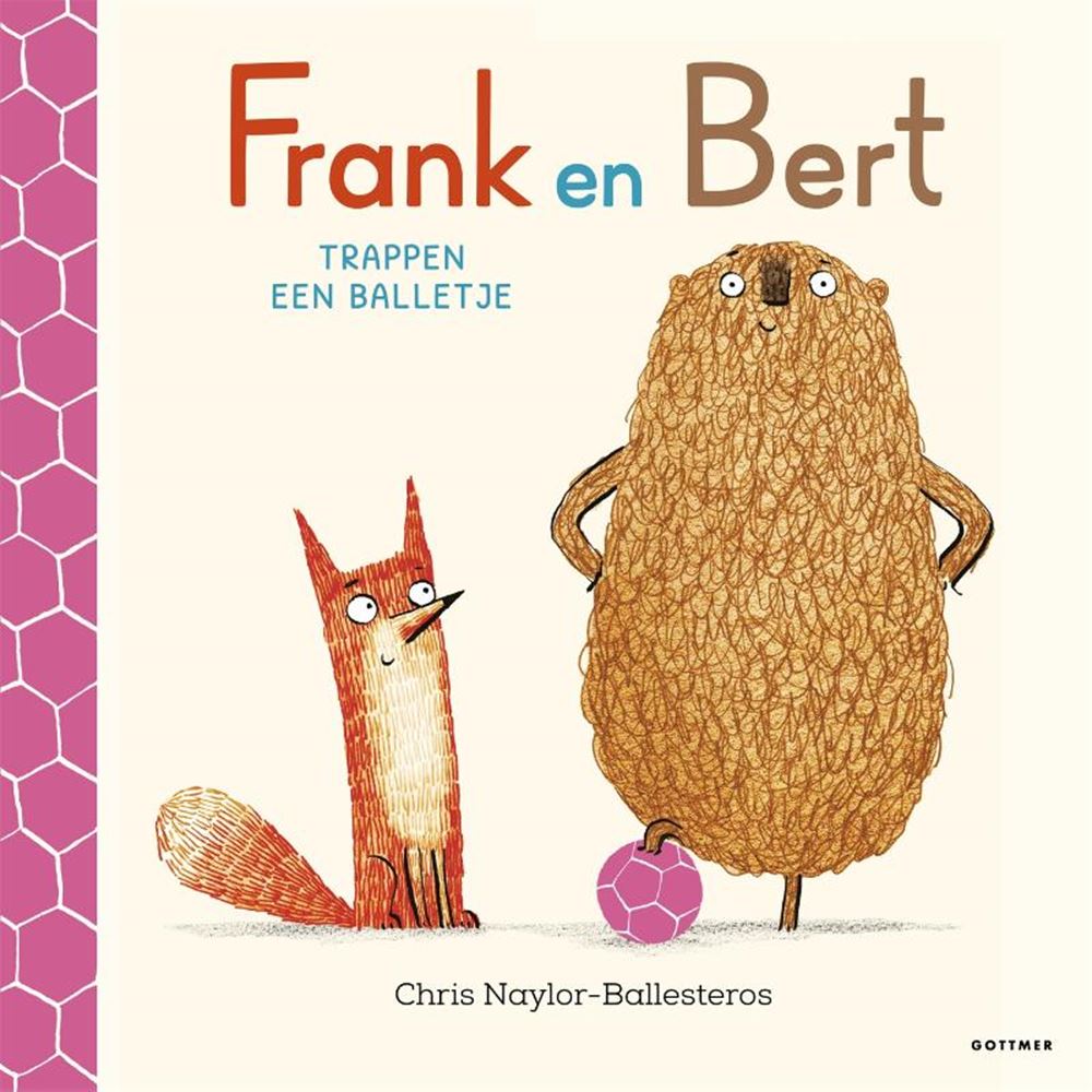 Frank en bert trappen een balletje. 3+