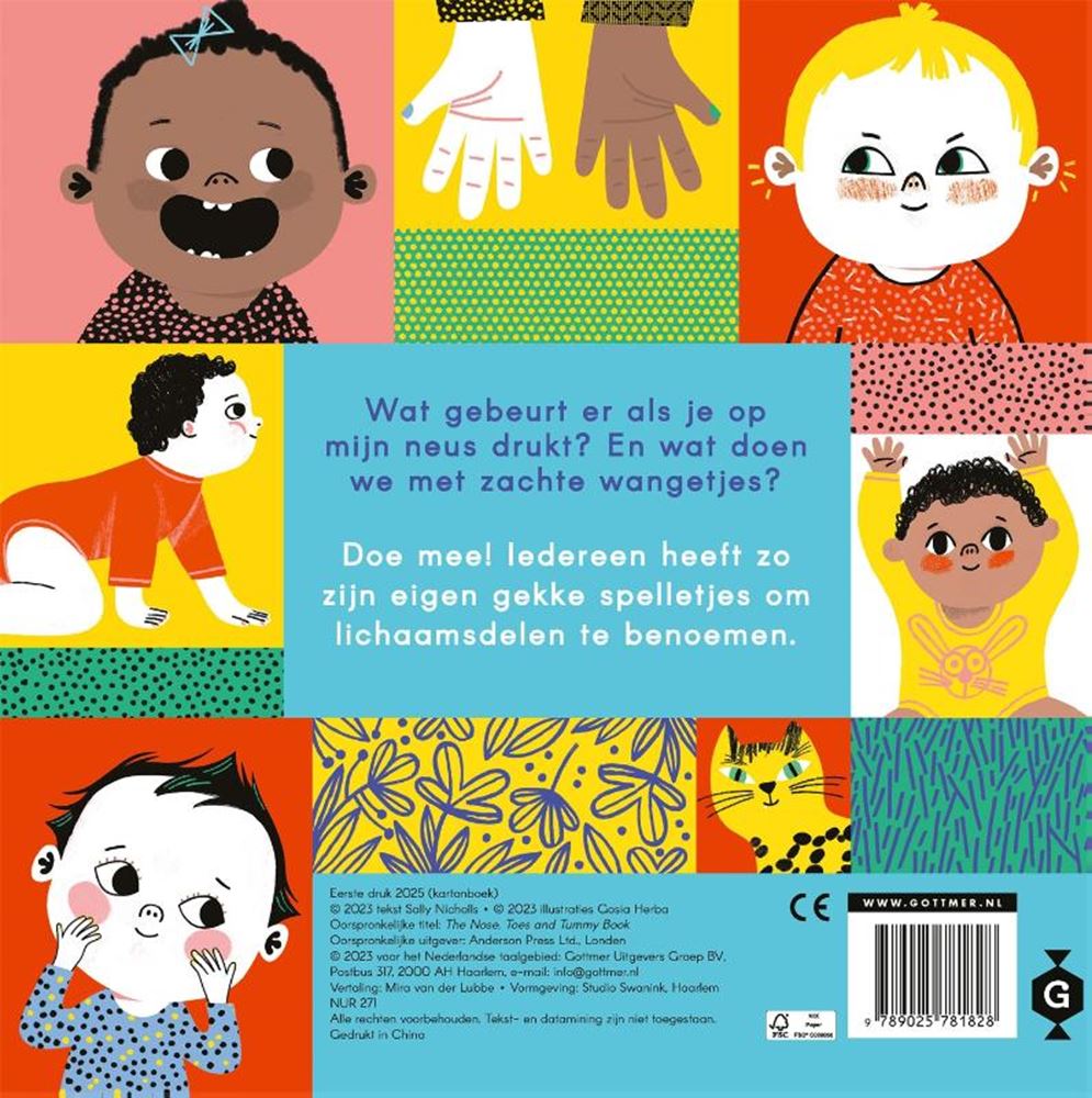 Kartonboekhet neus-, tenen- en buikboek