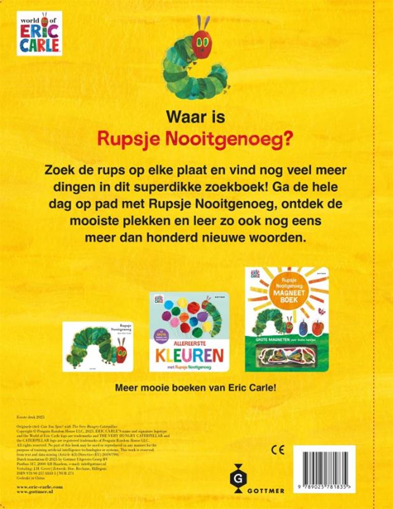 Gottmer uitgevers groep het grote zoekboek van rupsje nooitgenoeg