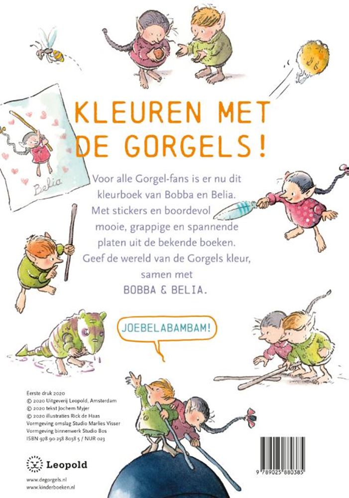 De gorgels gorgels - kleurboek van bobba belia