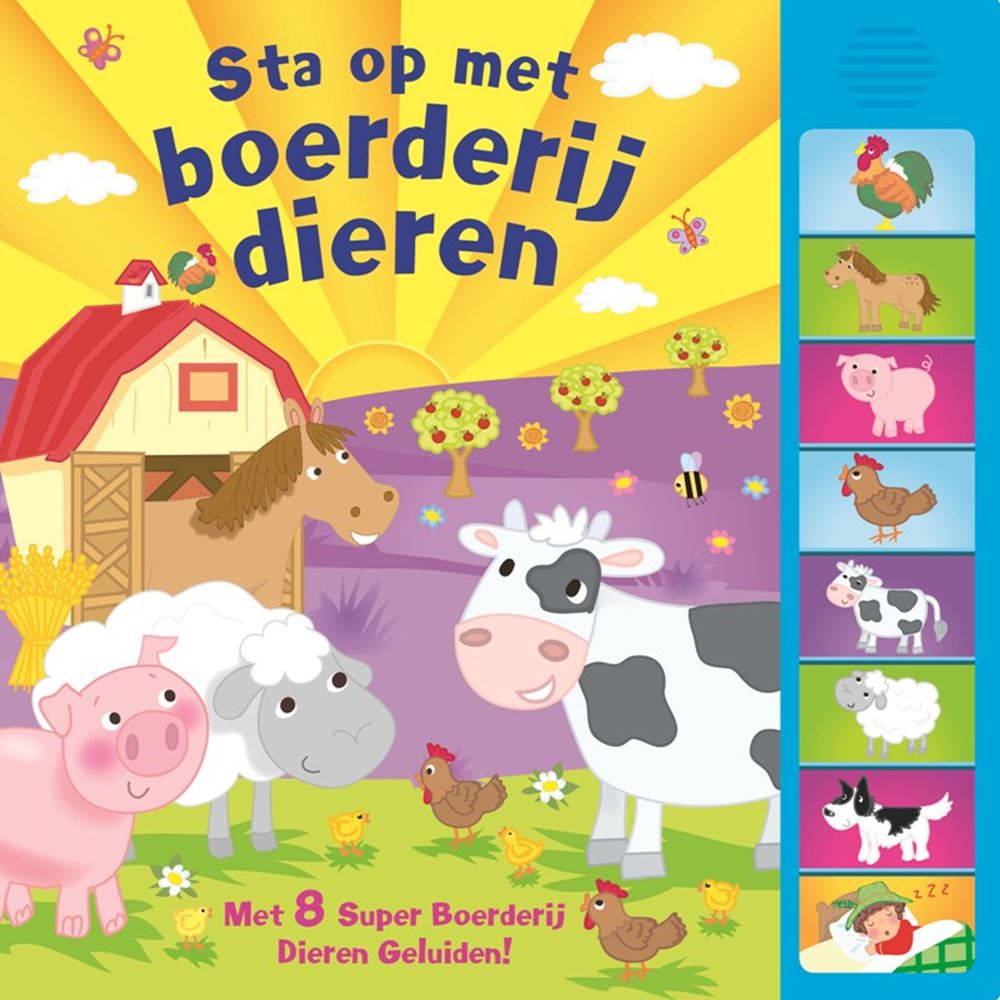 Rebo uitgeverij geluidenboek boerderijdieren