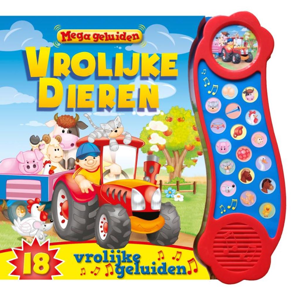 Rebo uitgeverij mega geluidenboek - vrolijke dieren
