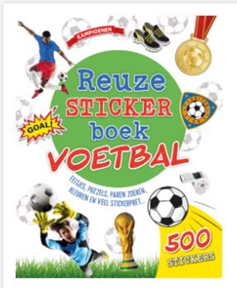 Rebo uitgeverij reuzestickerboek voetbal
