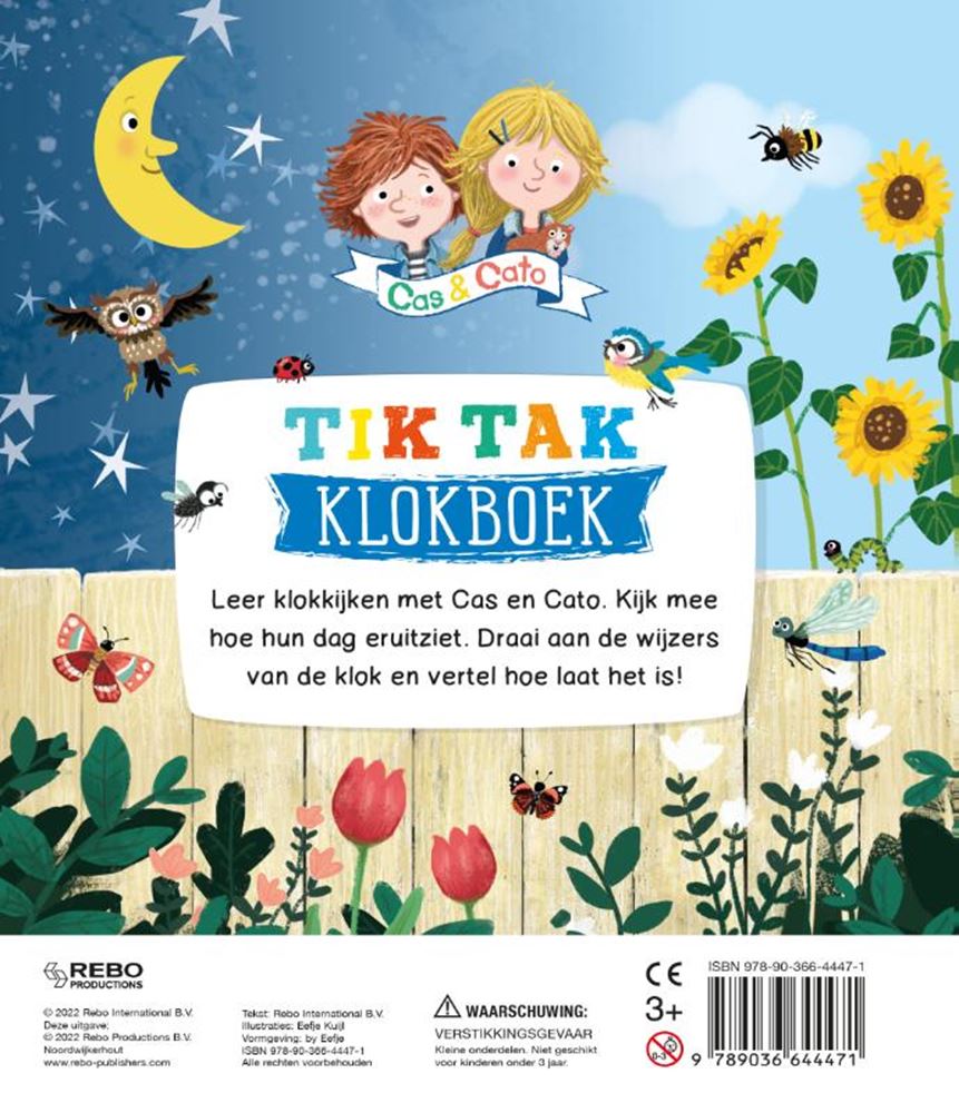 Rebo uitgevers tik tak klokboek - cas cato