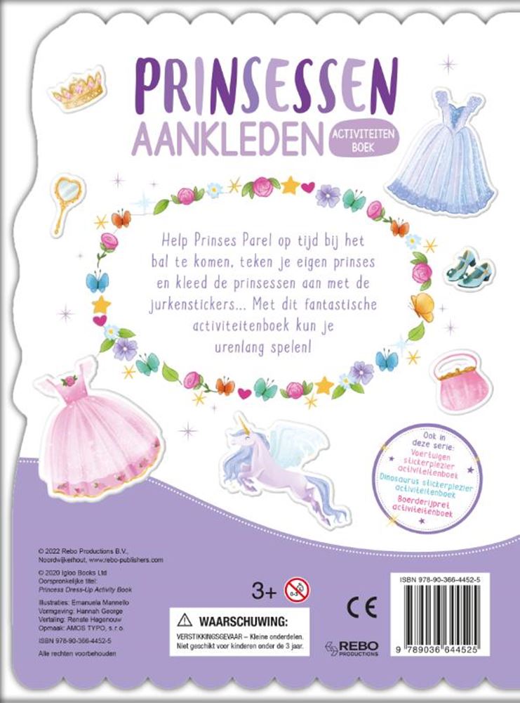 Rebo uitgeverij prinsessen stickerplezier stickerboek