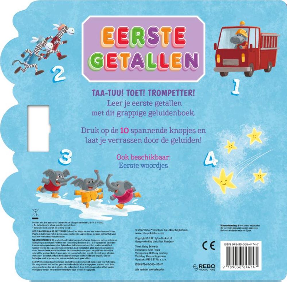 Rebo uitgeverij geluidenboek eerste getallen