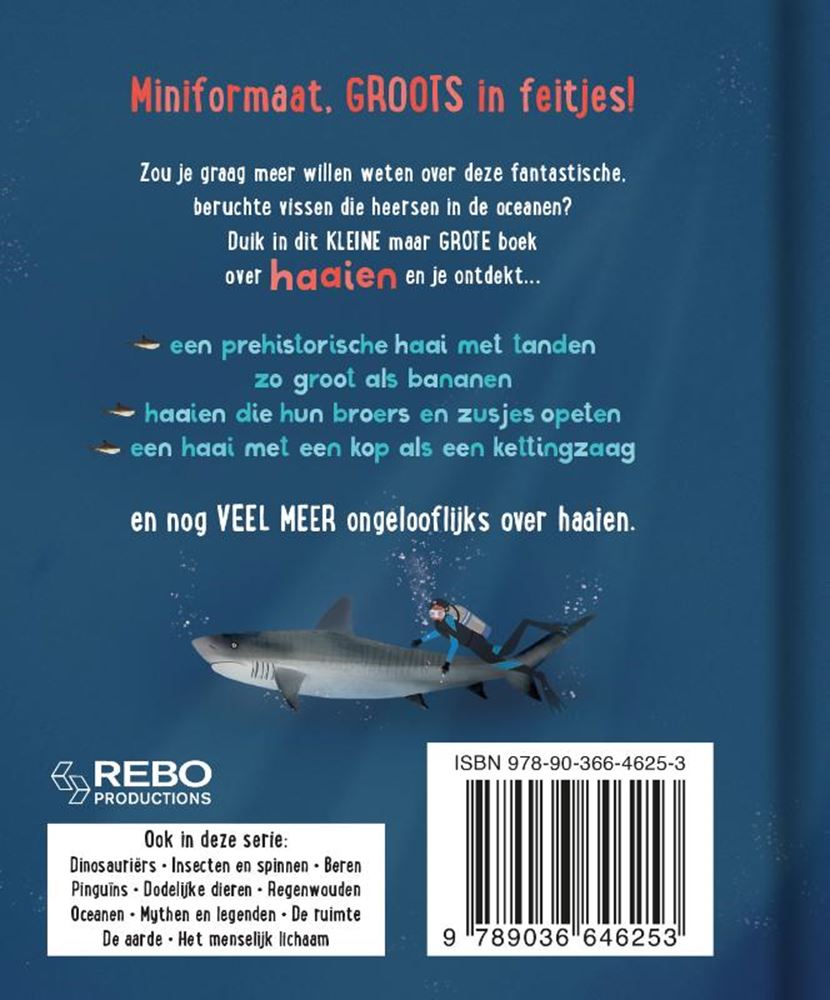 Rebo publishers het klein maar grote boek over: haaien
