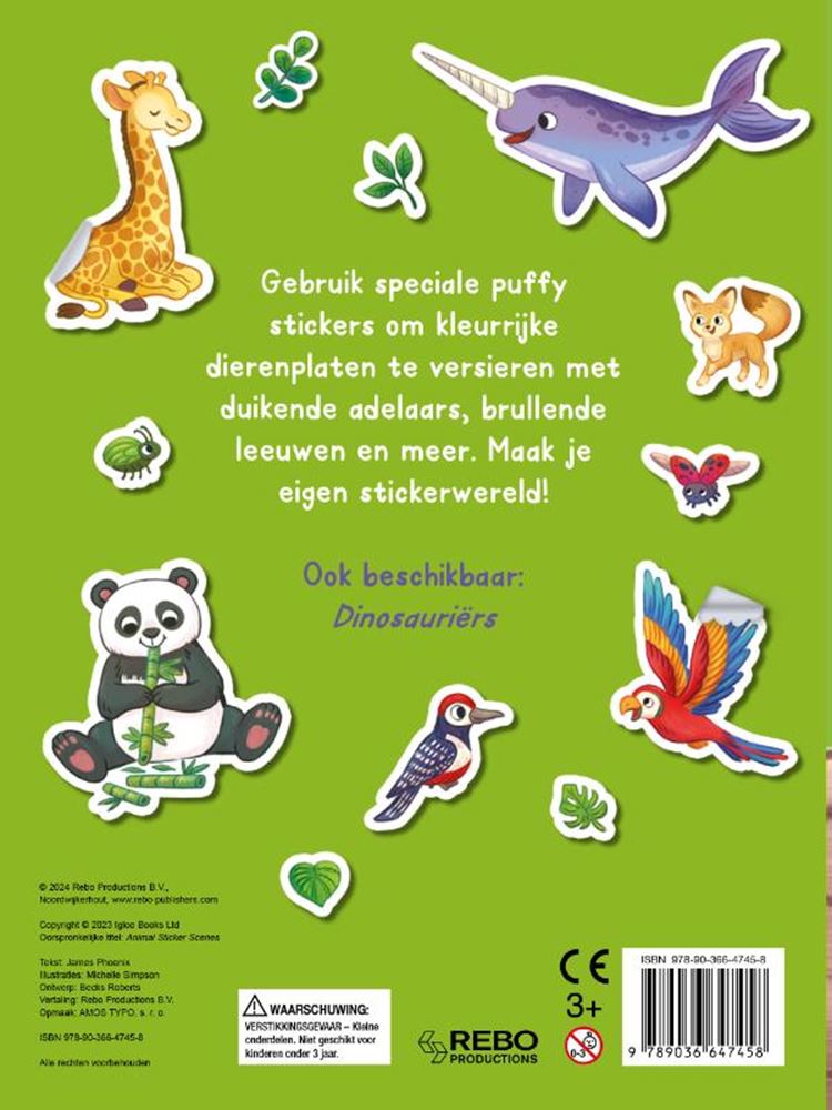 Rebo uitgeverij dieren - stickerplezier