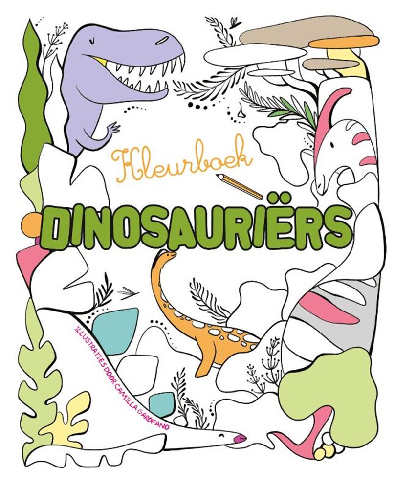 Kleurboek: dinosauriërs. 3+