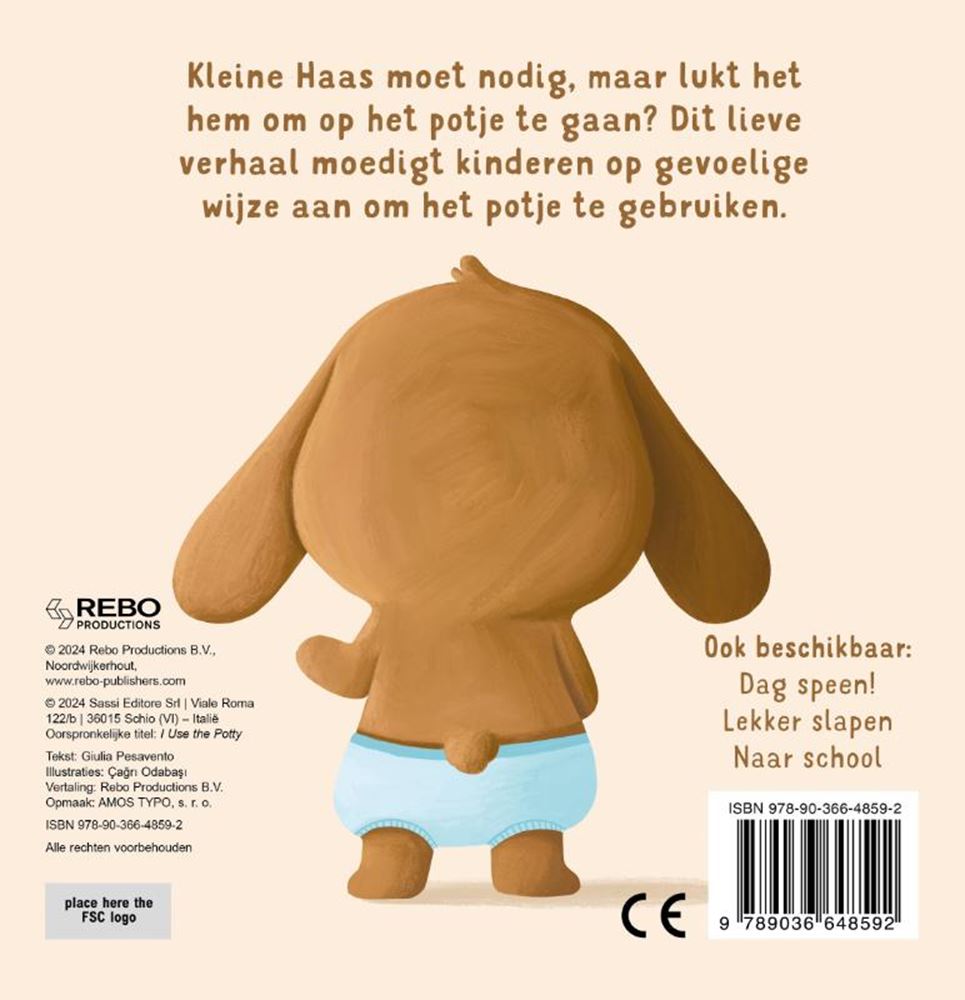 Rebo publishers op het potje - stap voor stap kartonboekje
