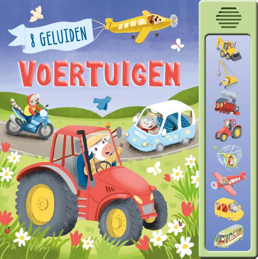 Geluidenboek: voertuigen - 8-geluiden.