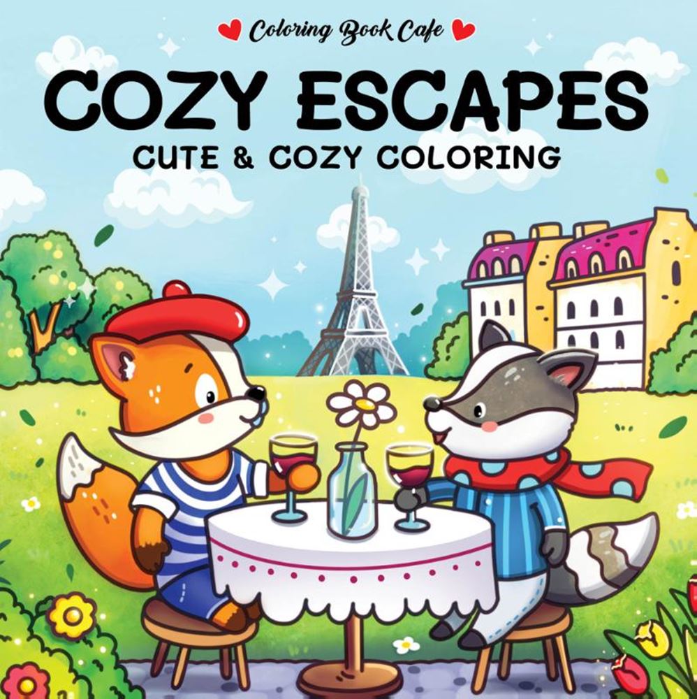 Cozy escapes - cute cozy coloring. 6+