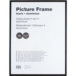 Aluminium wissellijst nd antireflex 30x40cm zwart