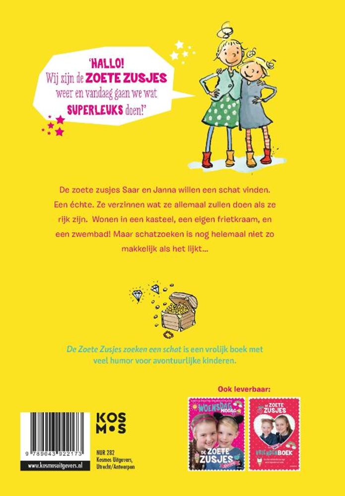 De lieve zusjes zoeken een schat - kinderboek