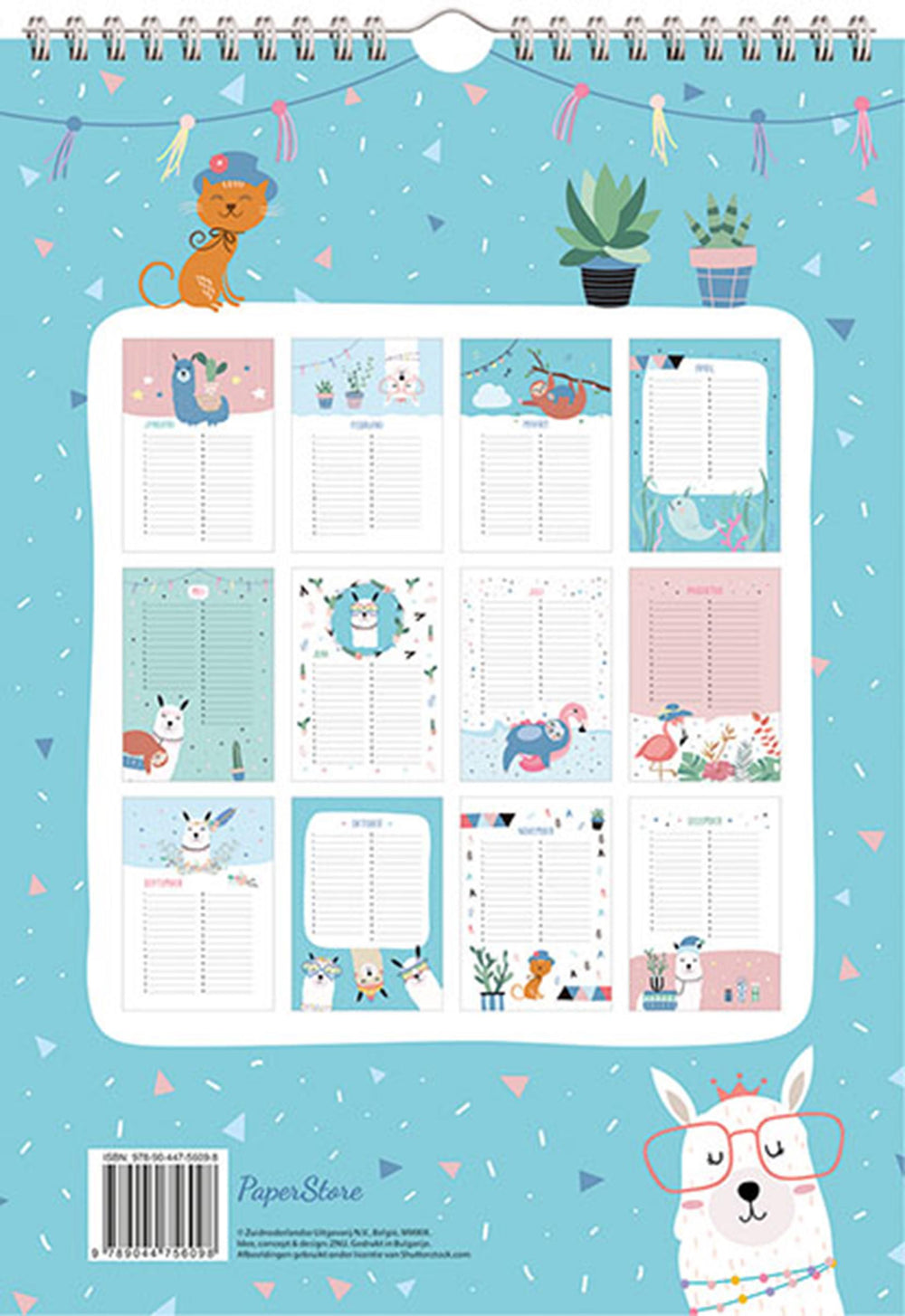 Deltas verjaardagskalender - trendy dieren