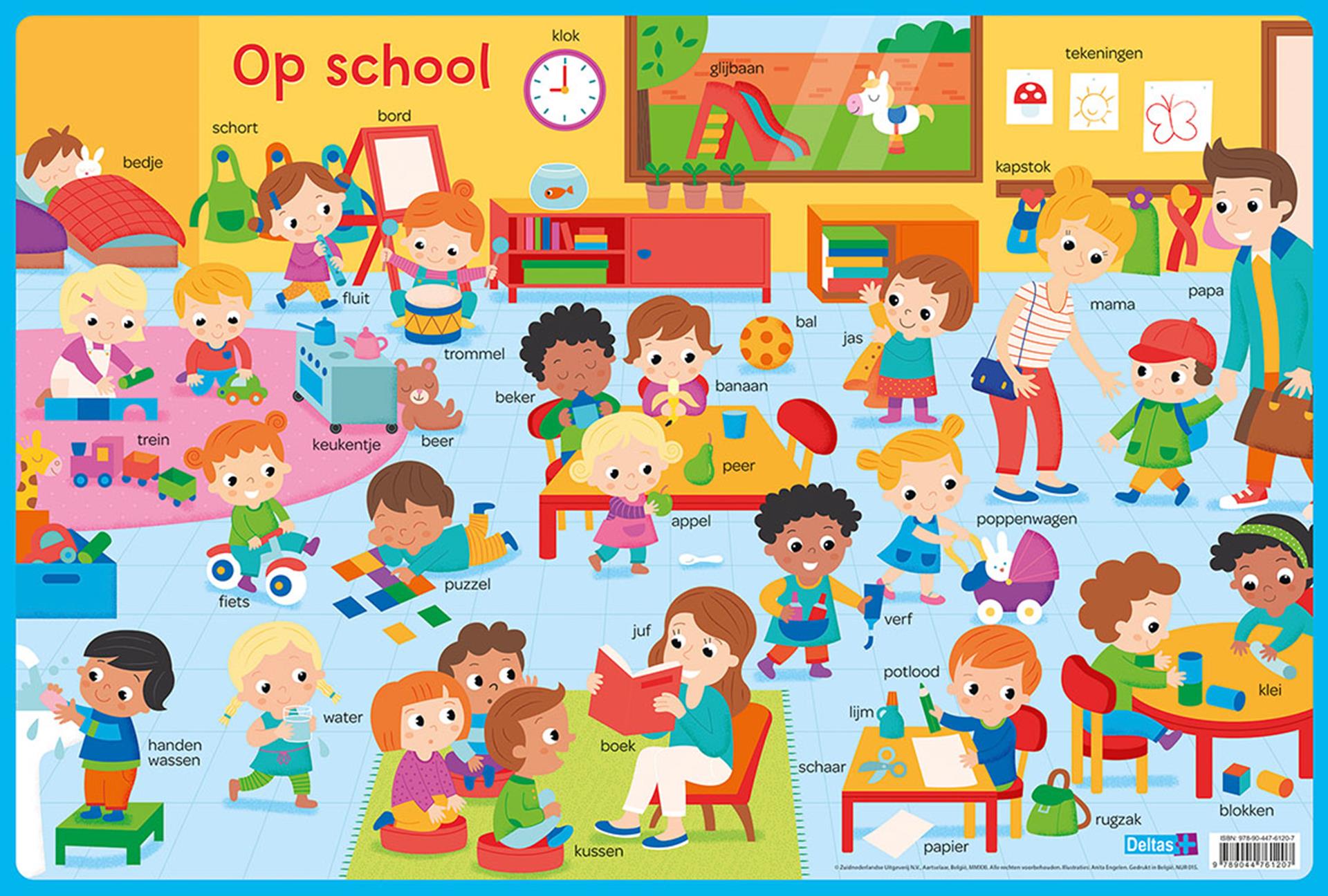 Deltas educatieve onderleggers preschool - op school