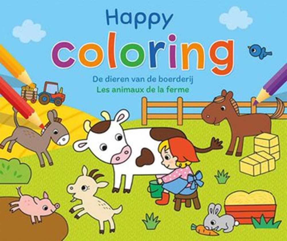 Deltas vrolijke kleurplaten - de dieren van de boerderij