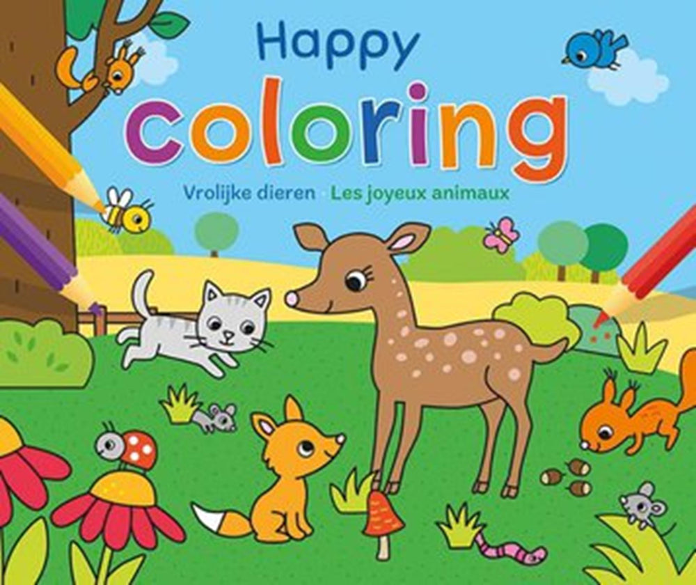 Deltas vrolijke kleurplaten - vrolijke dieren