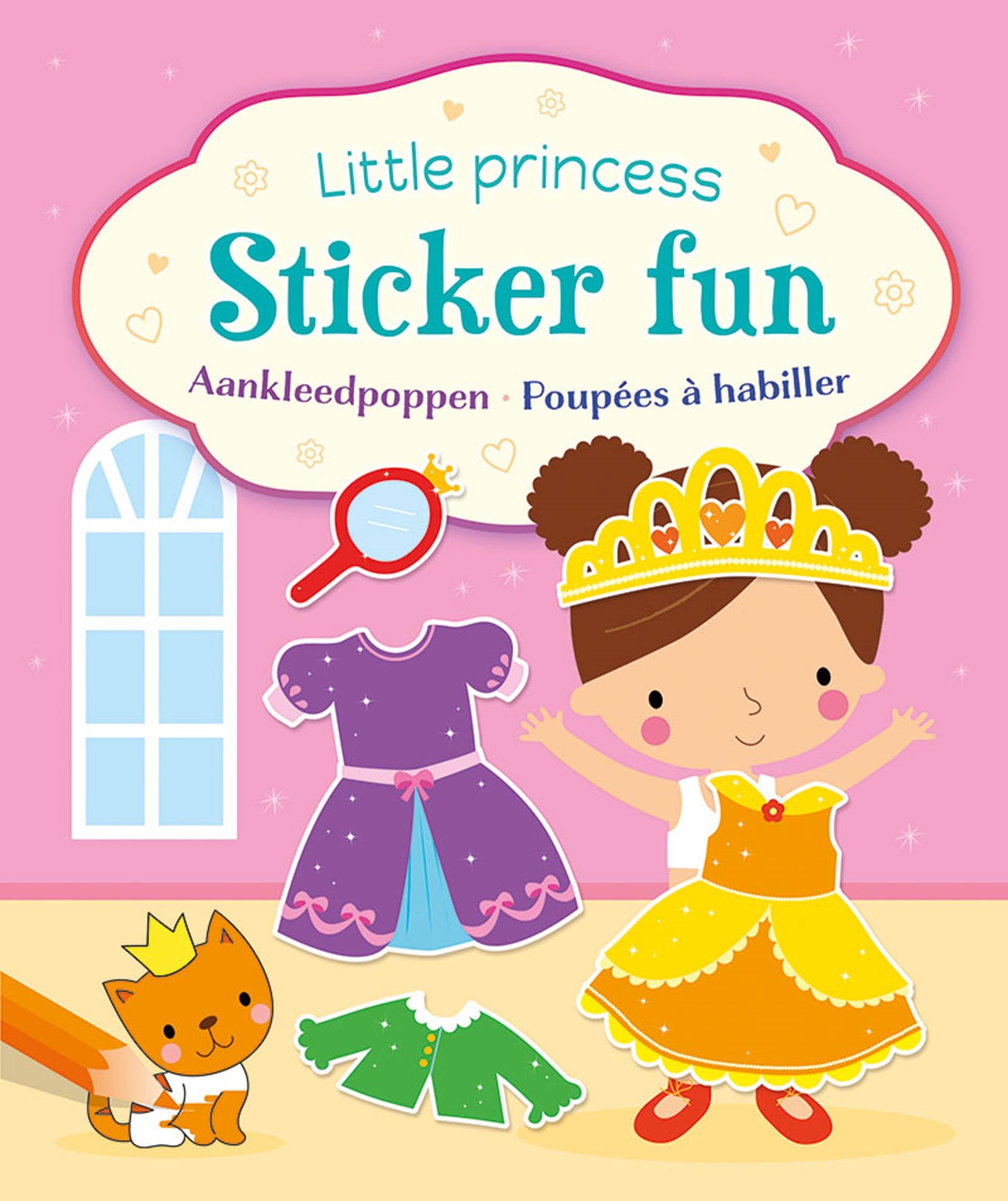 Deltas kleine prinses stickerplezier - aankleedpoppen stickerboek