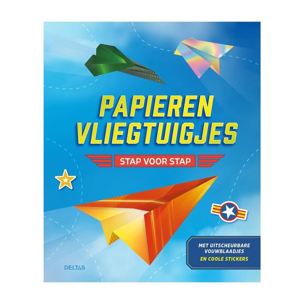 Deltas papieren vliegtuigjes - stap voor stap