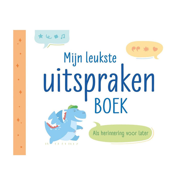 Deltas mijn leukste uitspraken boek oranje